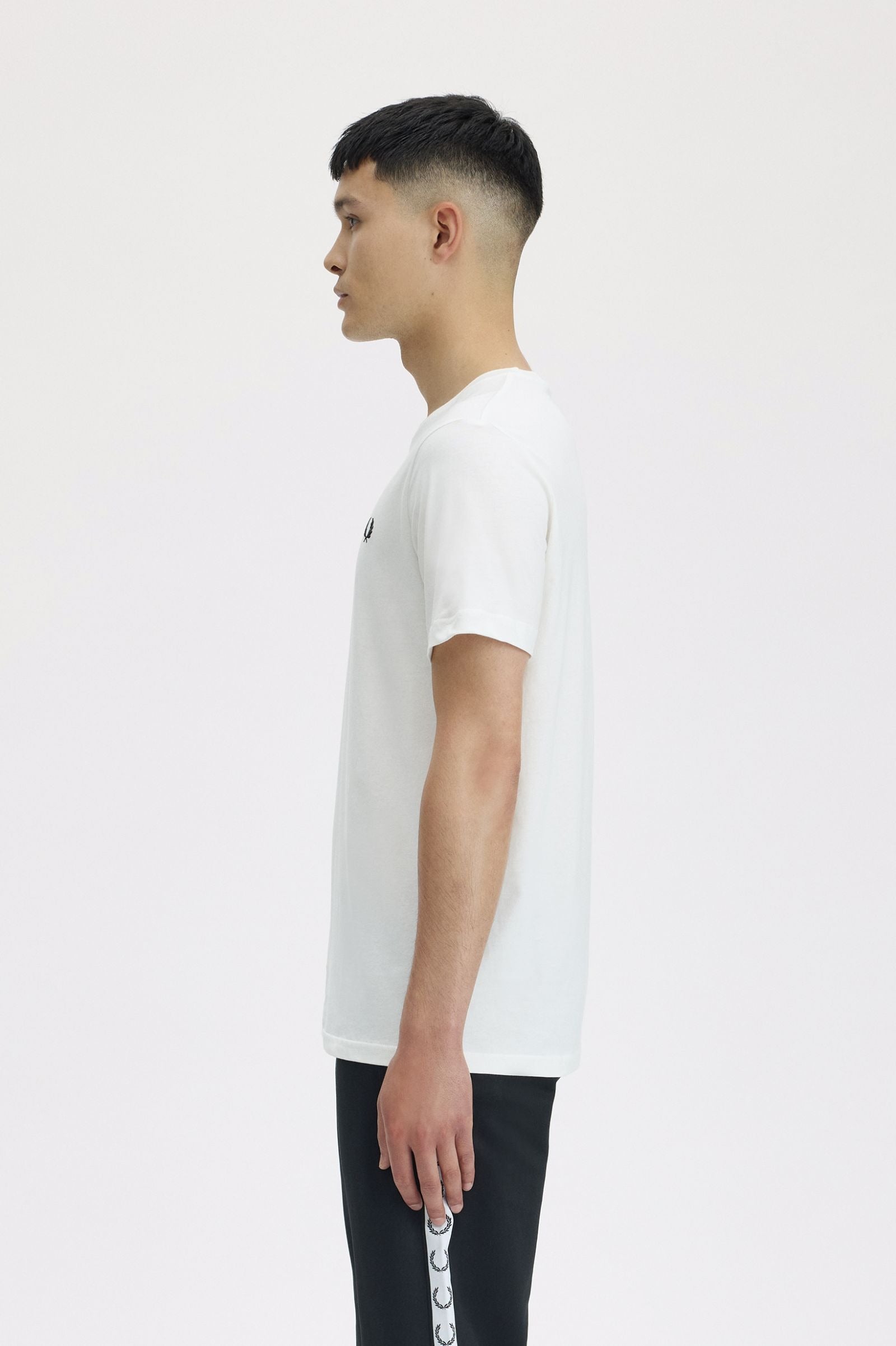 Fred Perry Crew Neck T-shirt Snow White