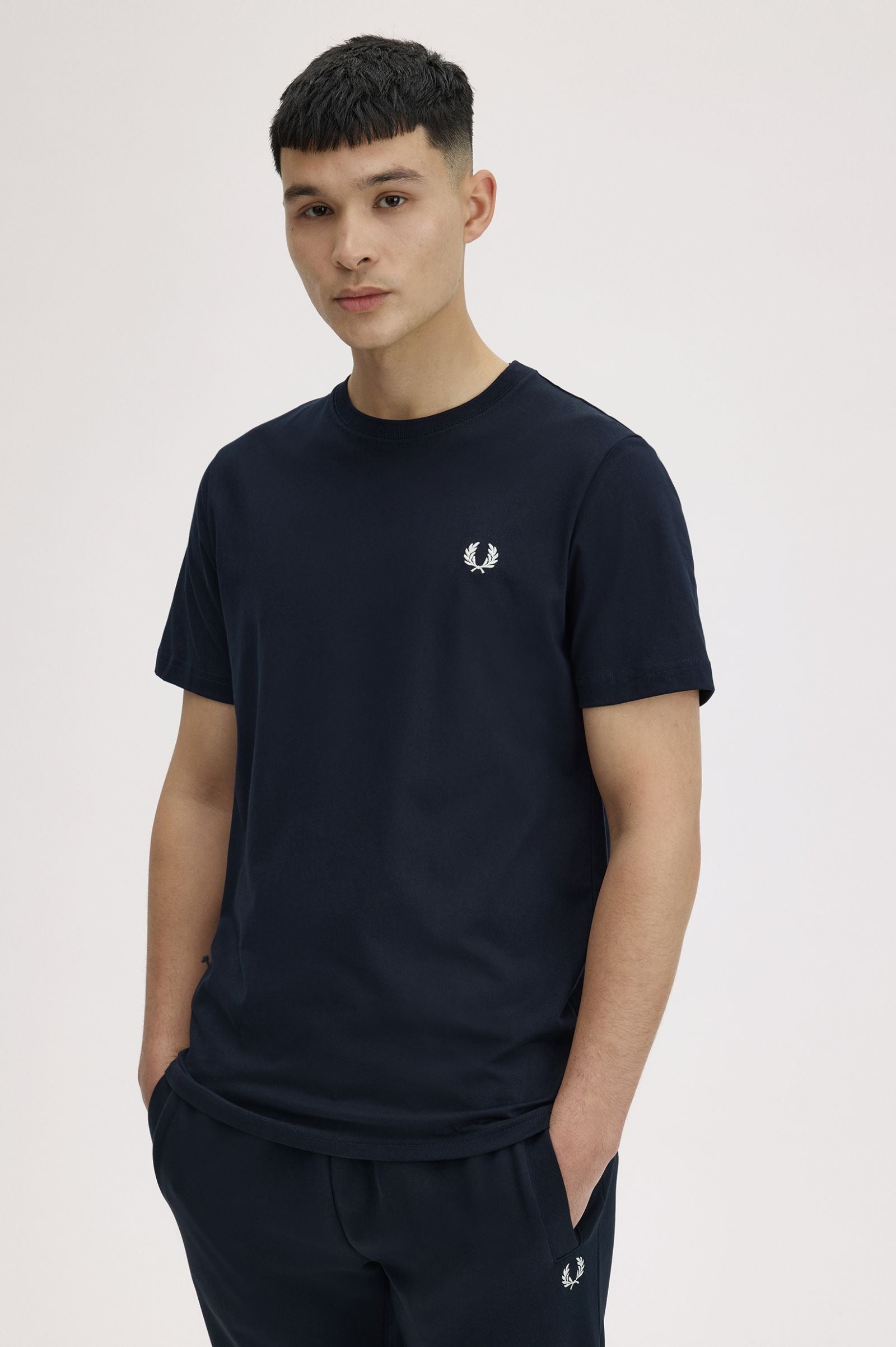 Fred Perry Crew Neck T-shirt Navy