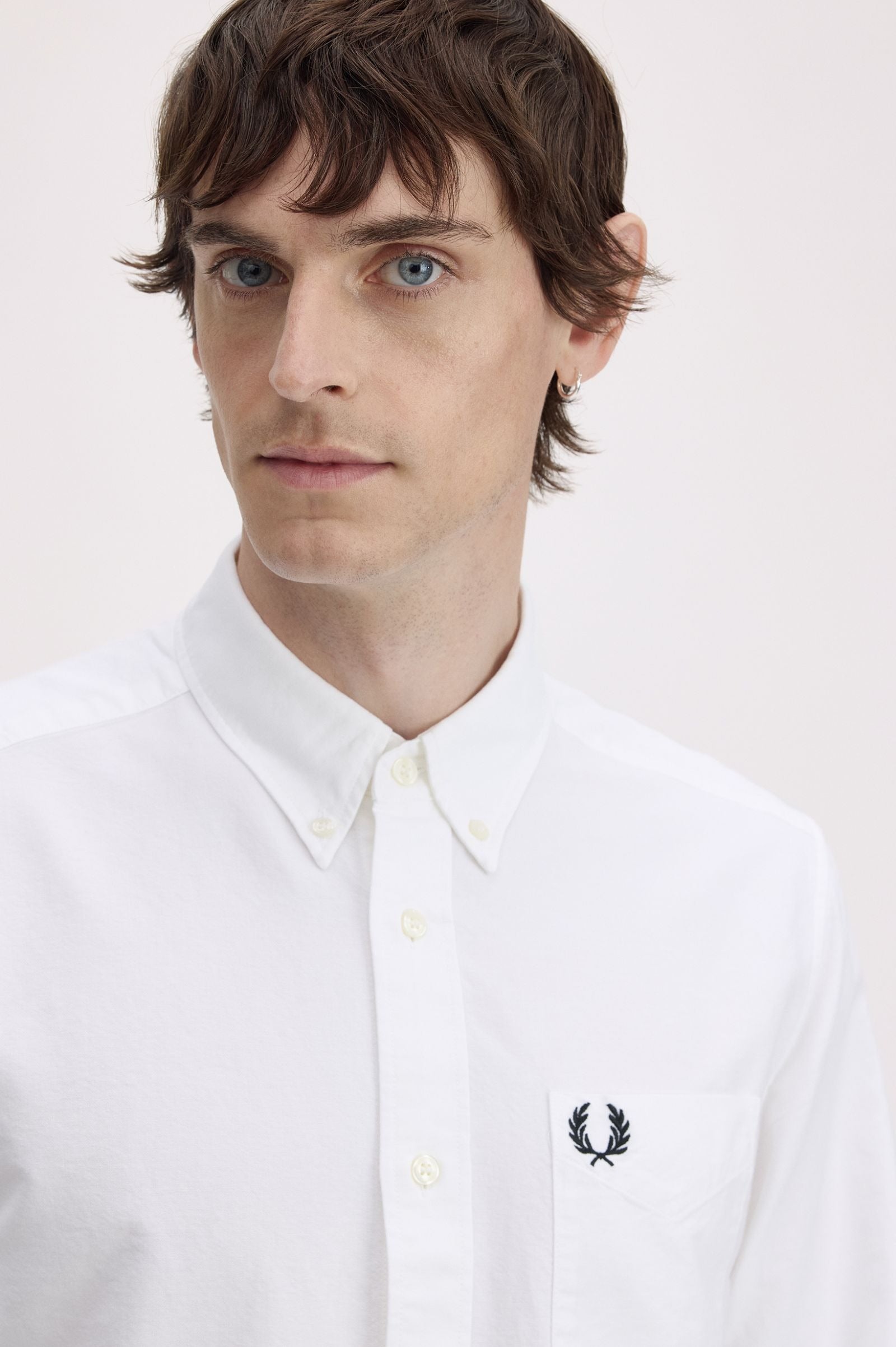Fred Perry Oxford Shirt White