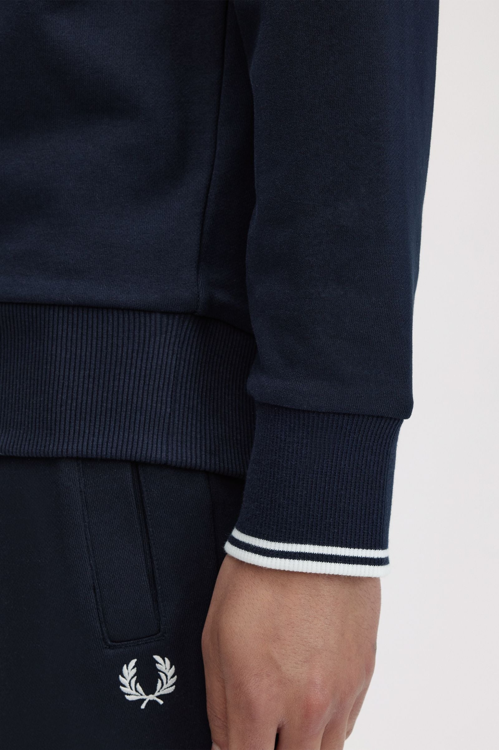Fred Perry Crew Neck Sweatshirt Navy