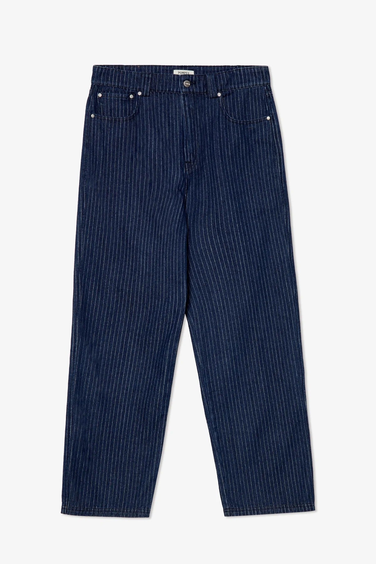 Navy Striped 5 - Pocket Denim