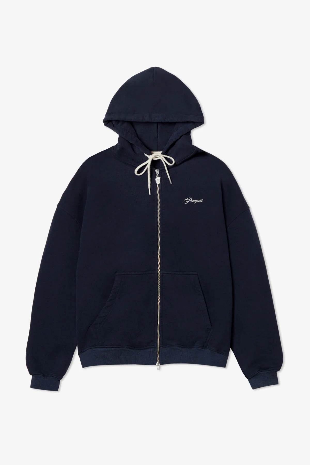 Navy Zipped Hoodie