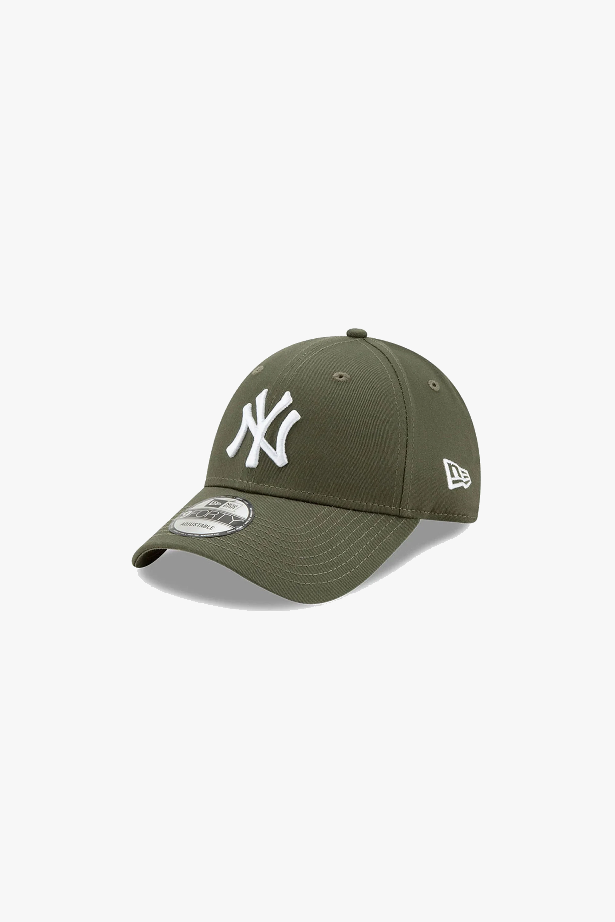 New Era League Essential 9FORTY Olive cap, front view