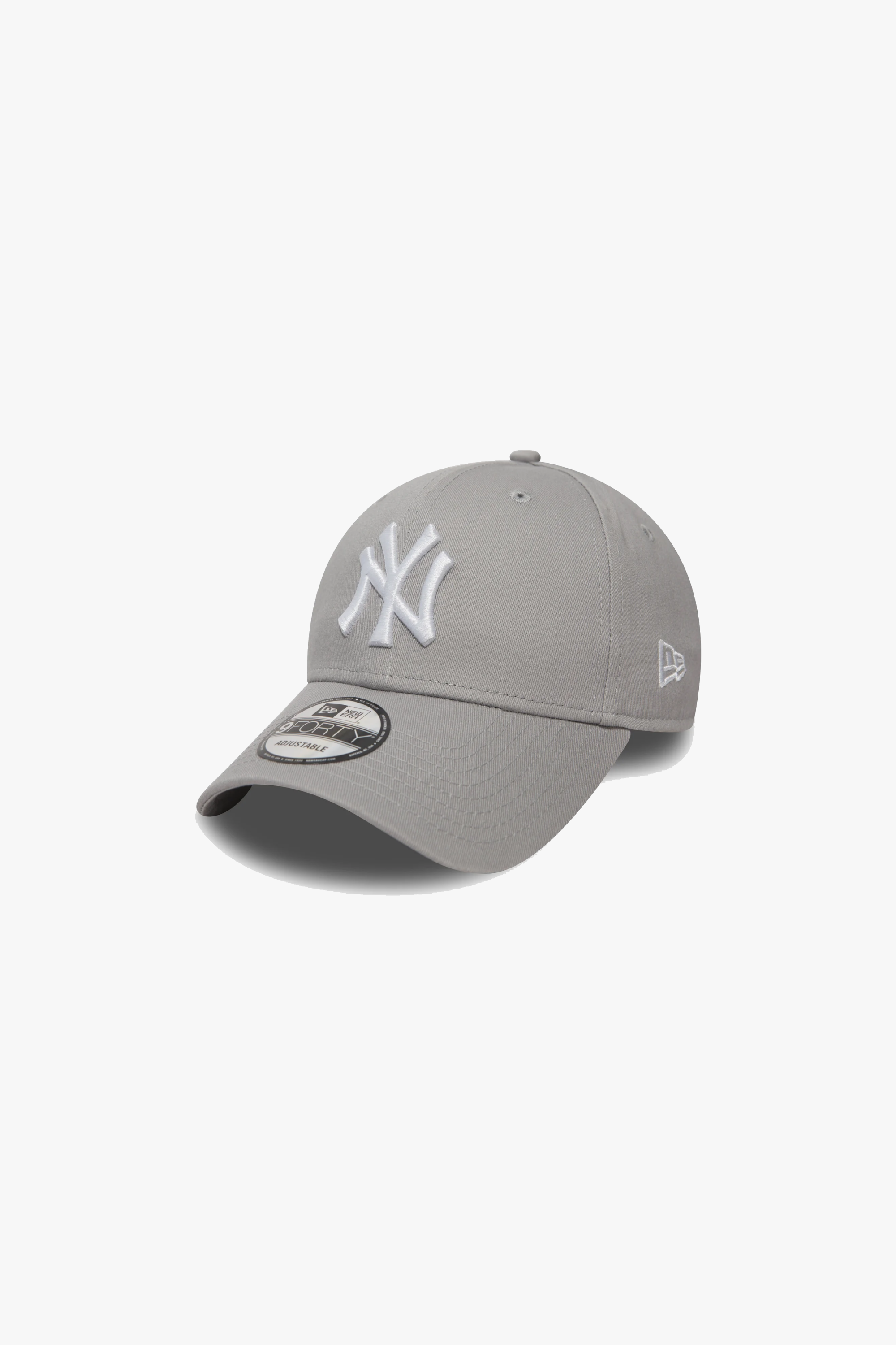 New Era League Essential 9FORTY Heather Grey cap, front view