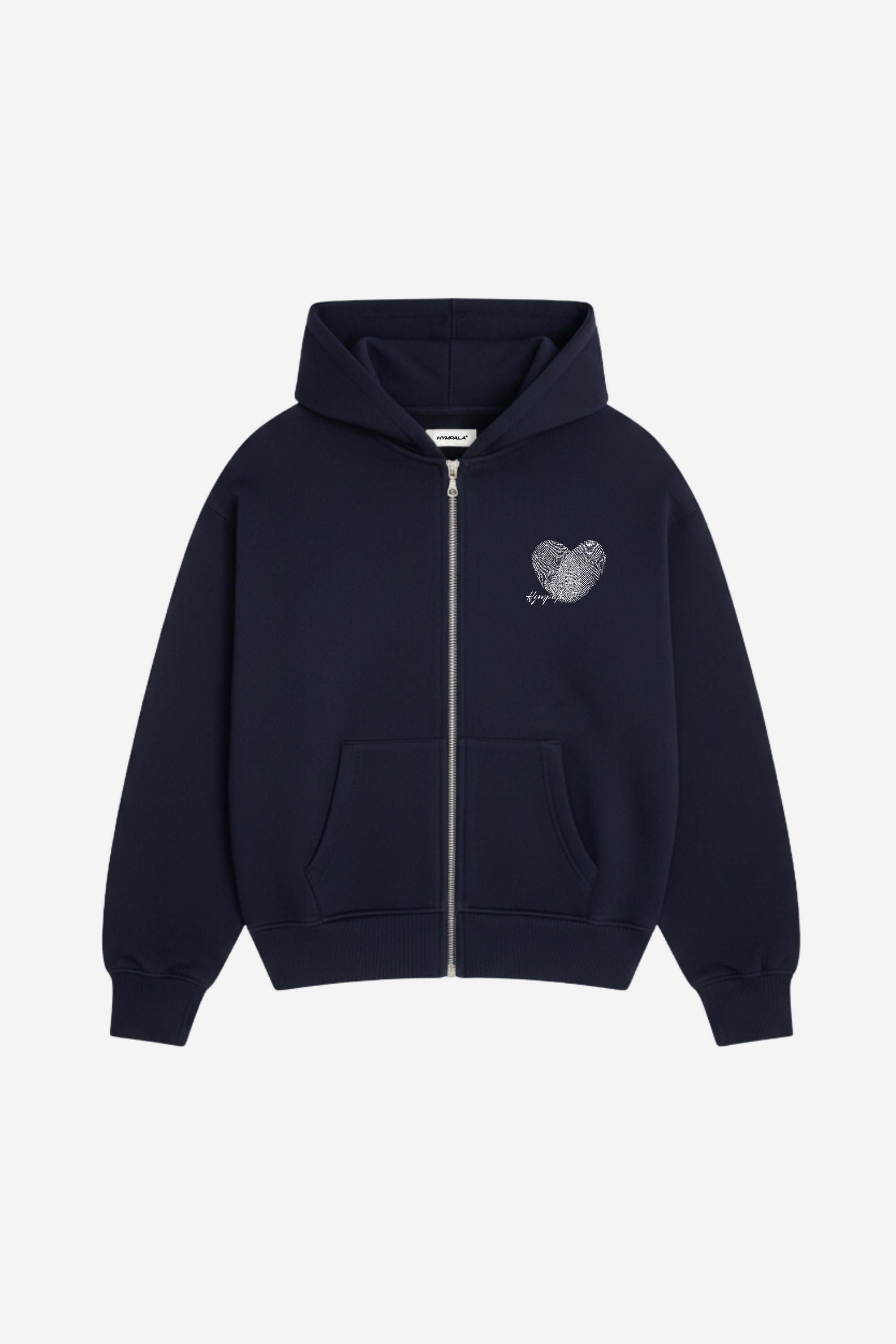 Heartprint Zip-Up Navy