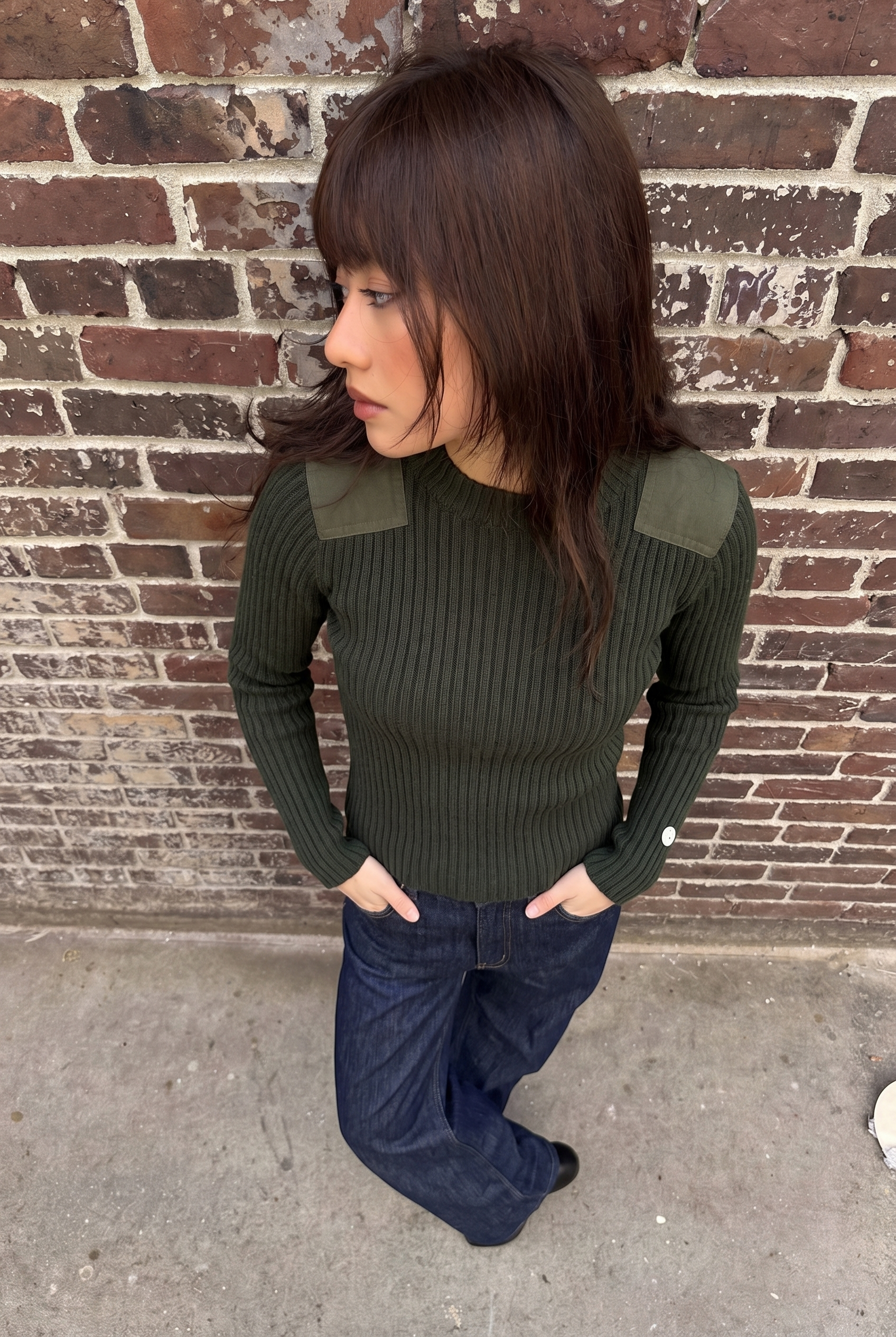 Wmns Heavy Polyester Recycled Sweater