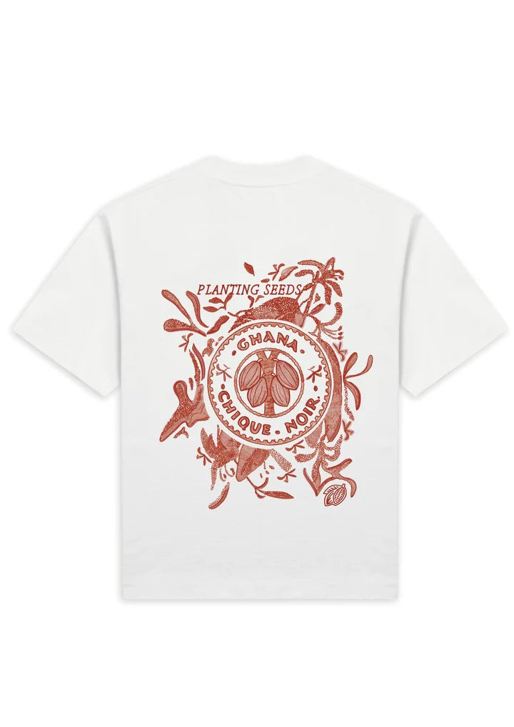 Cacao Bean Tee White