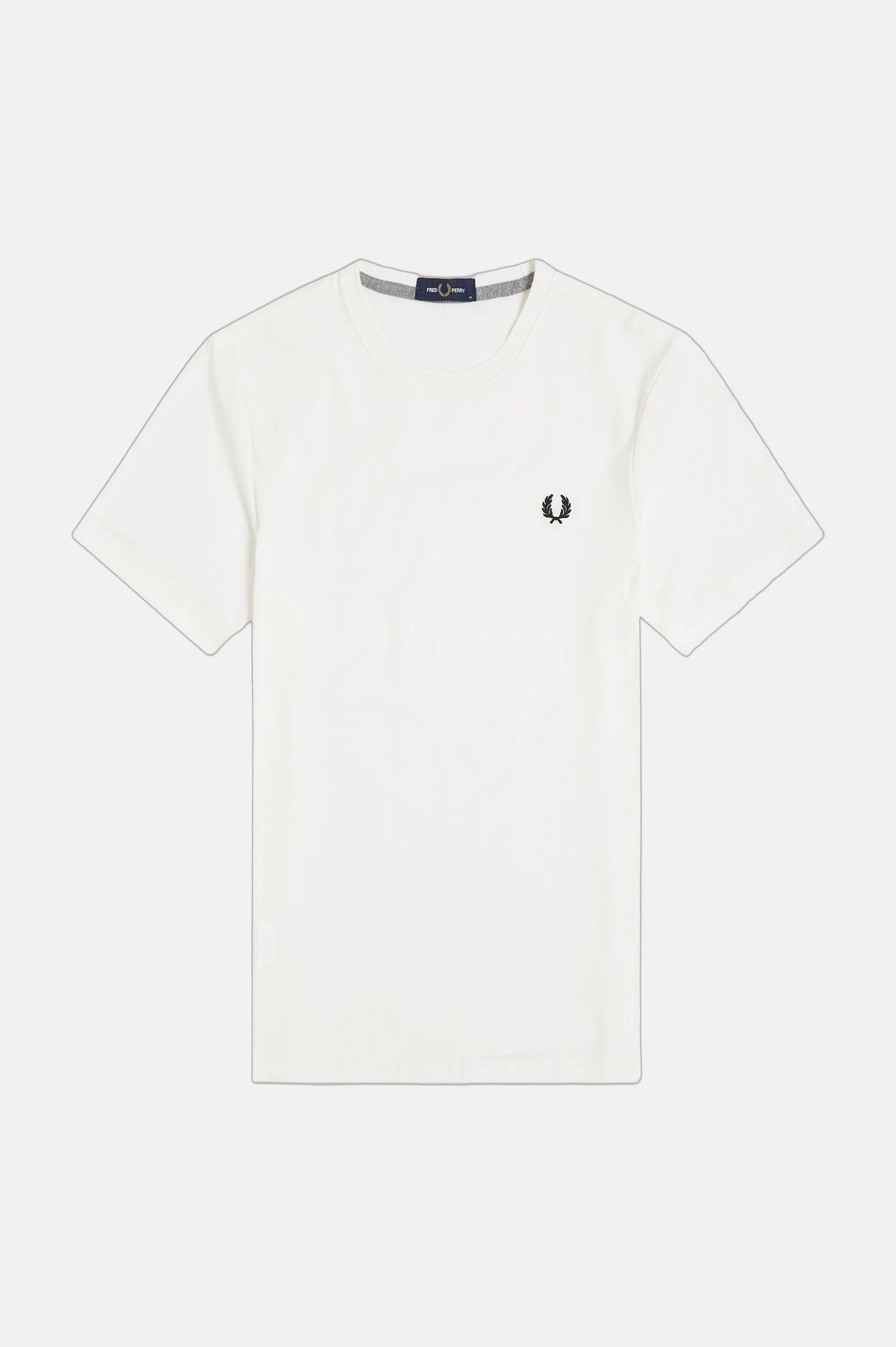 Fred Perry Crew Neck T-shirt Snow White