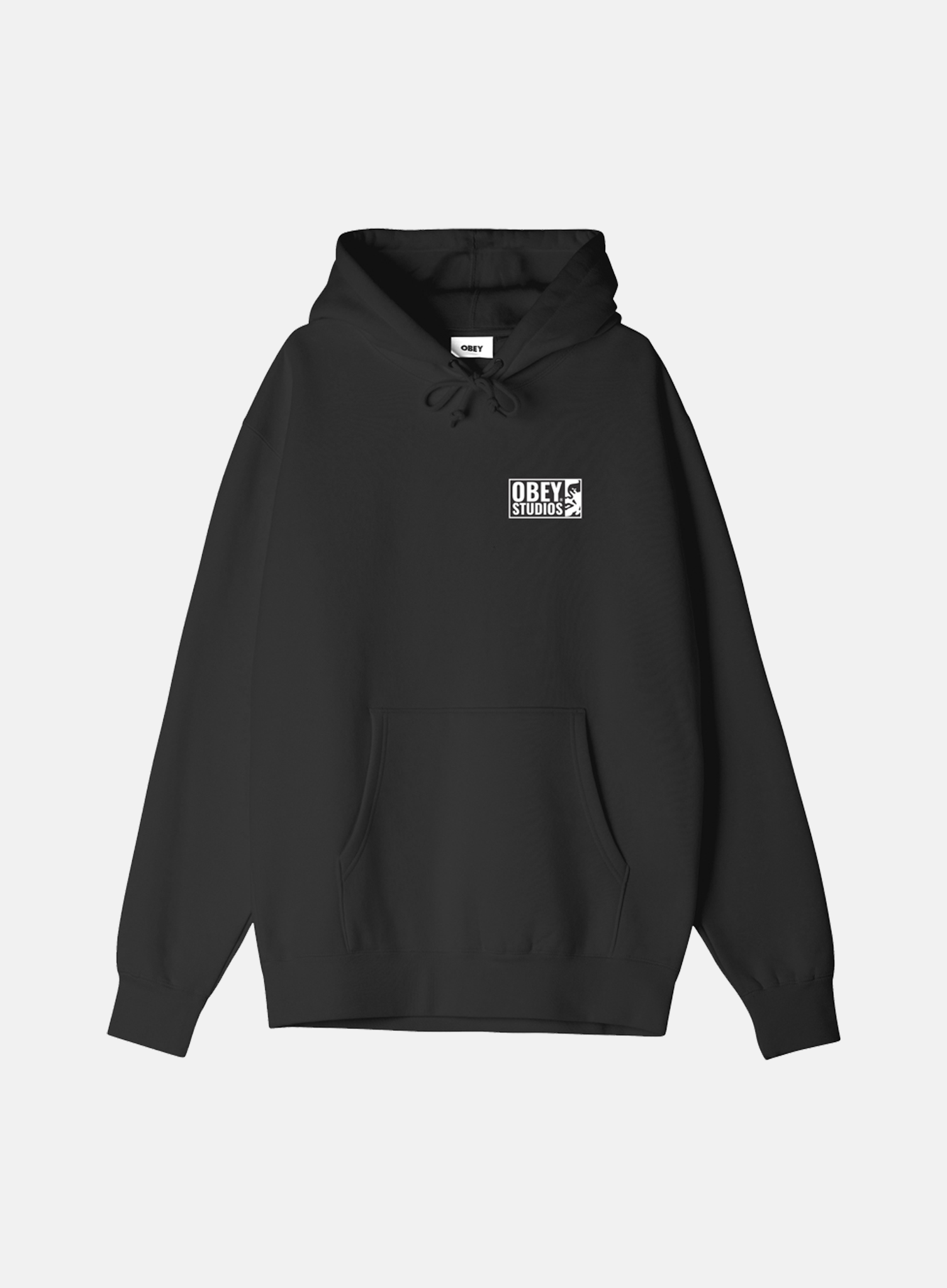 OBEY Icon Studios Hoodie Black - Hympala Store 