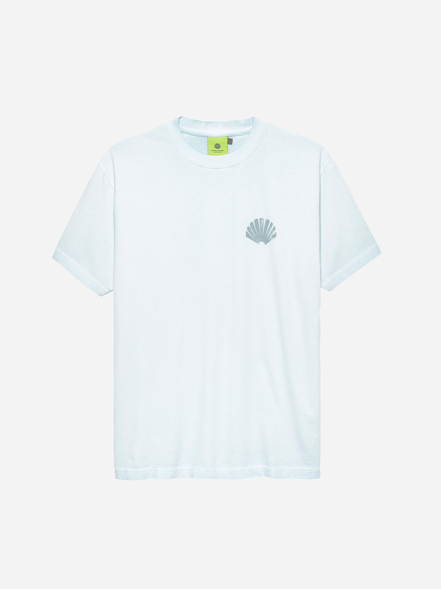 Sprayed Logo Tee Light Blue