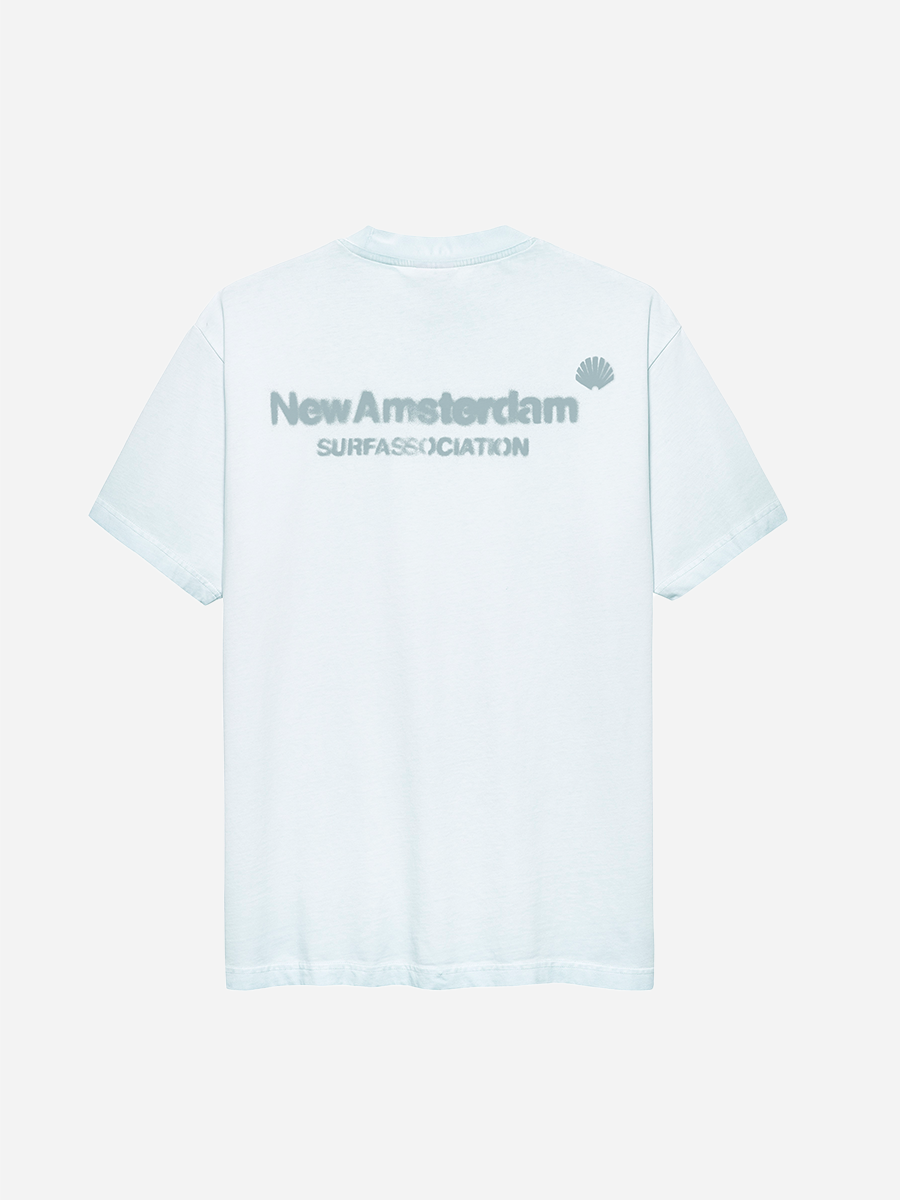 Sprayed Logo Tee Light Blue