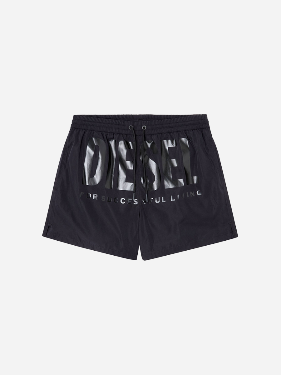 Logo Print Shorts Black
