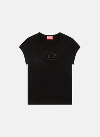 DIESEL T-Angie Tee Peekaboo Logo Black - Hympala Store 